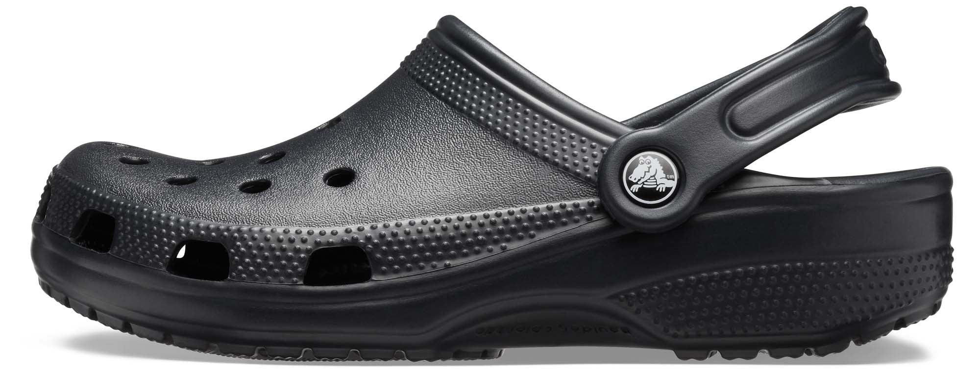 Black discount classic crocs