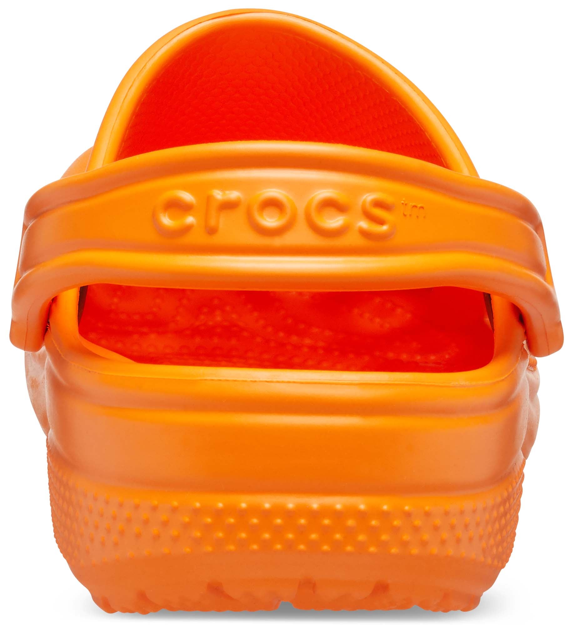 Bright discount orange crocs