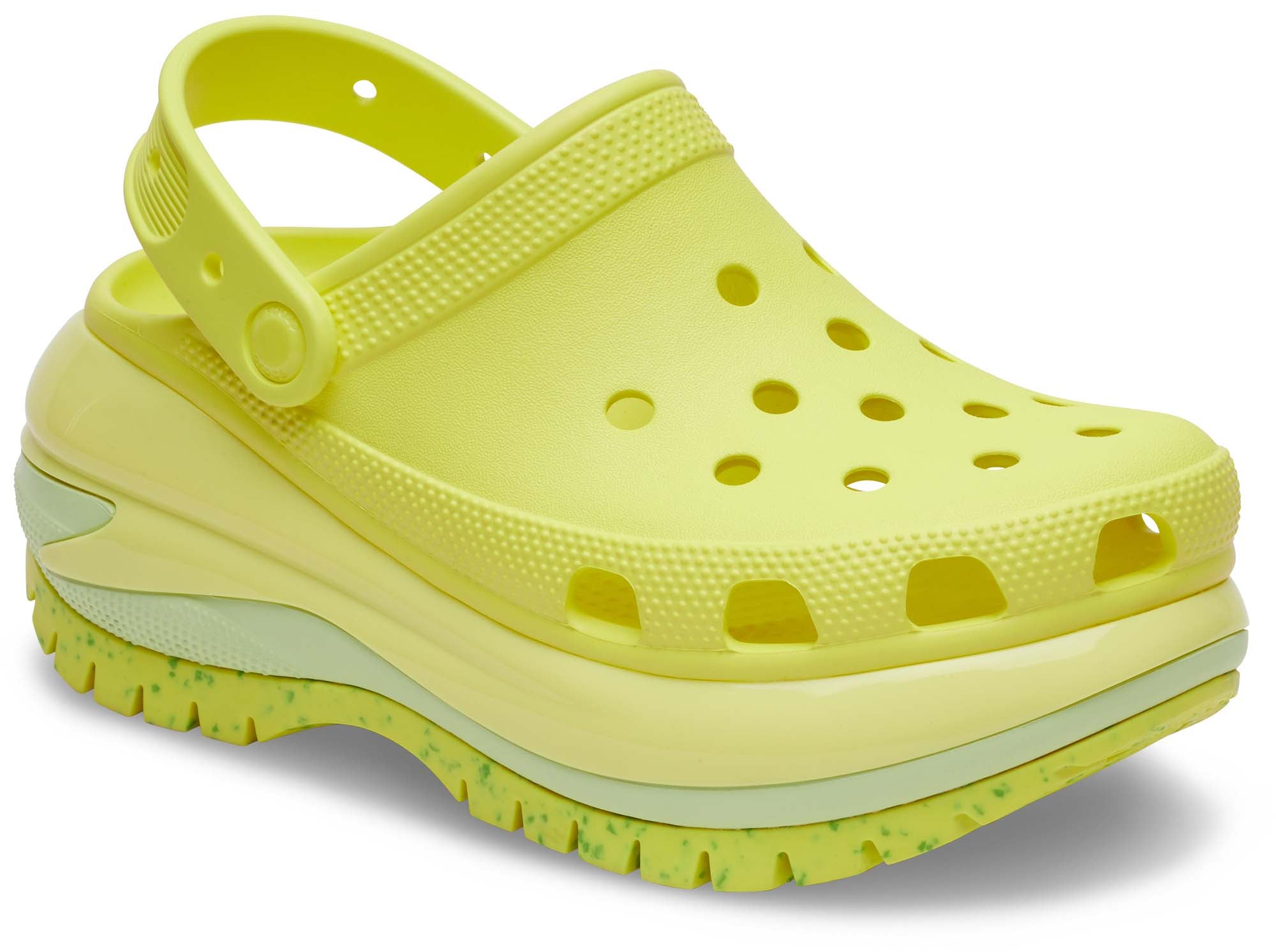 Yellow crocs 2025 with stickers