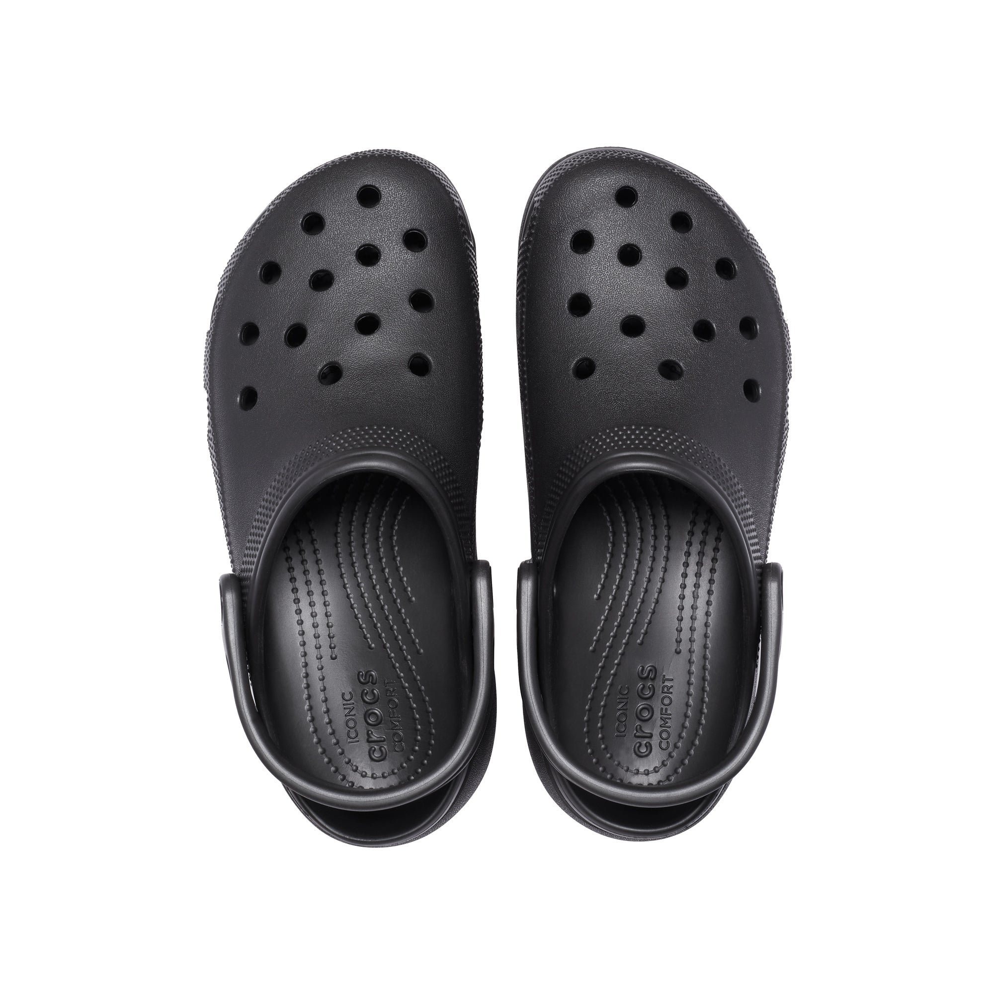 Black platform sales crocs