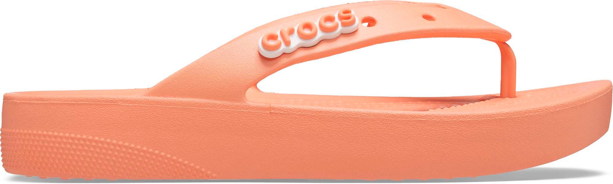 Platform crocs online orange