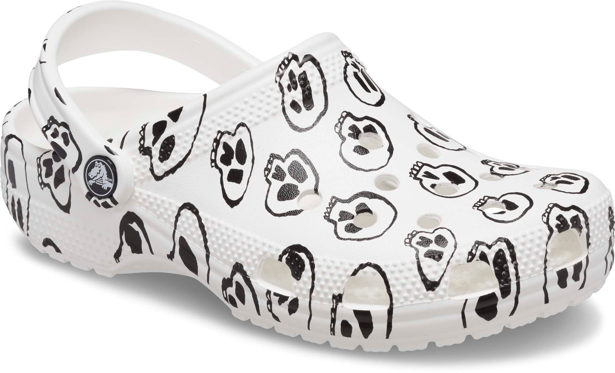 skull clogs women's