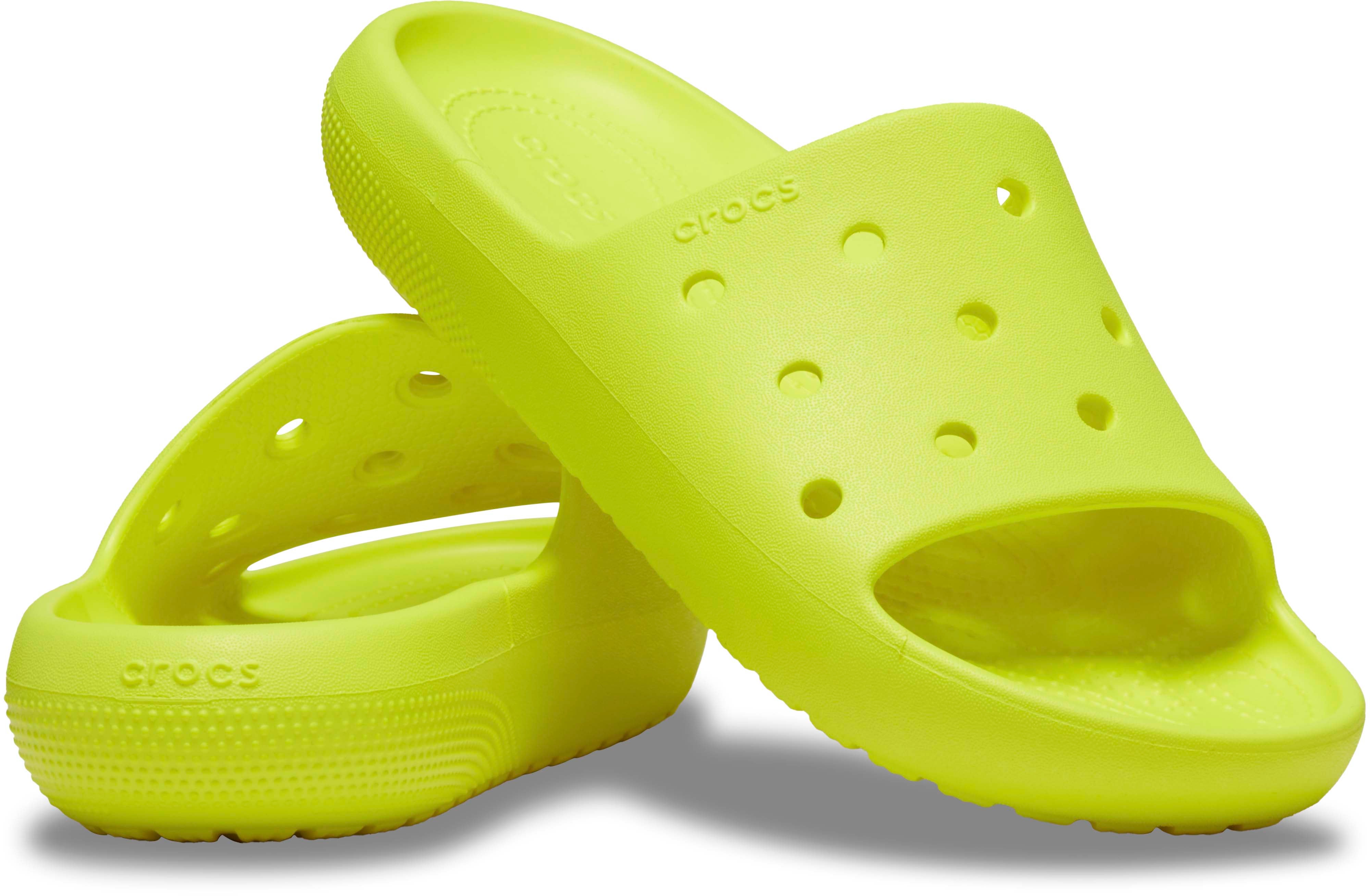 Crocs discount yellow slides