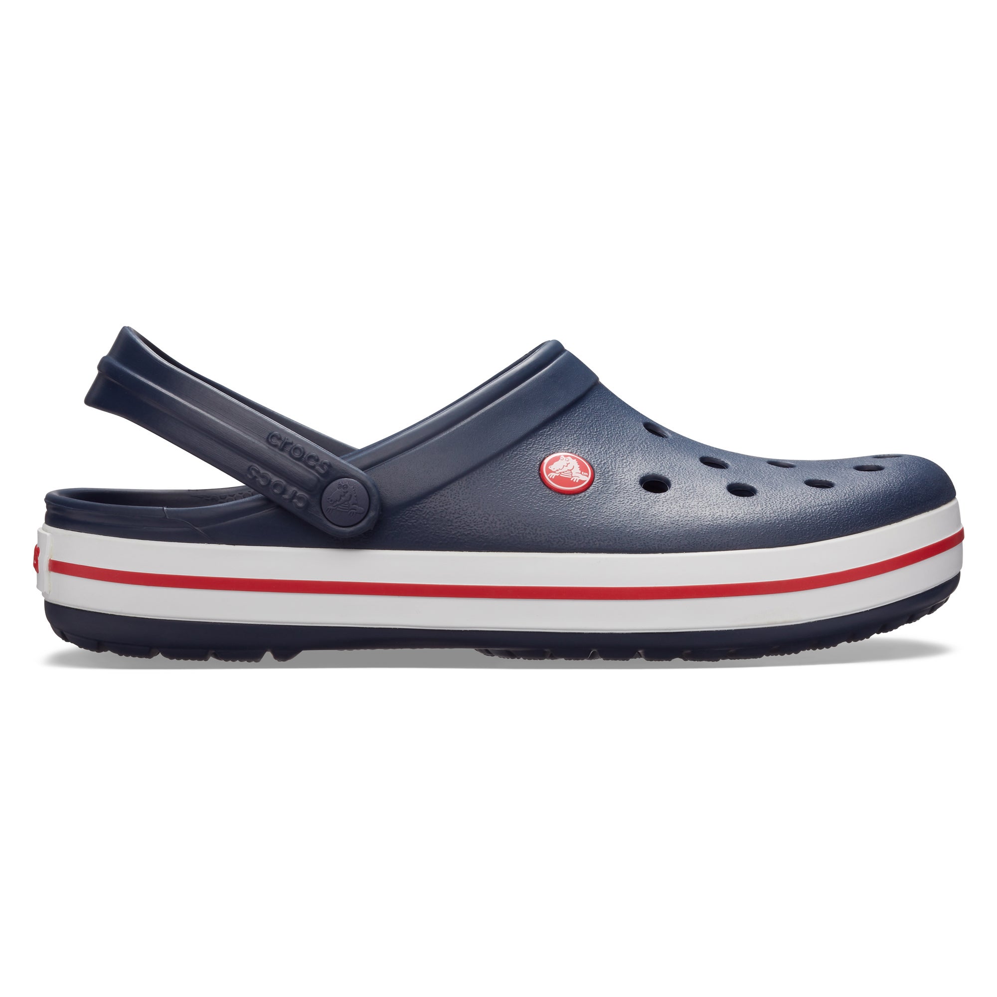 Navy blue best sale platform crocs