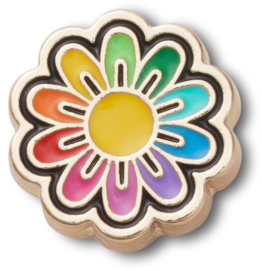 Jibbitz Festival Gold Rainbow Daisy | Crocs