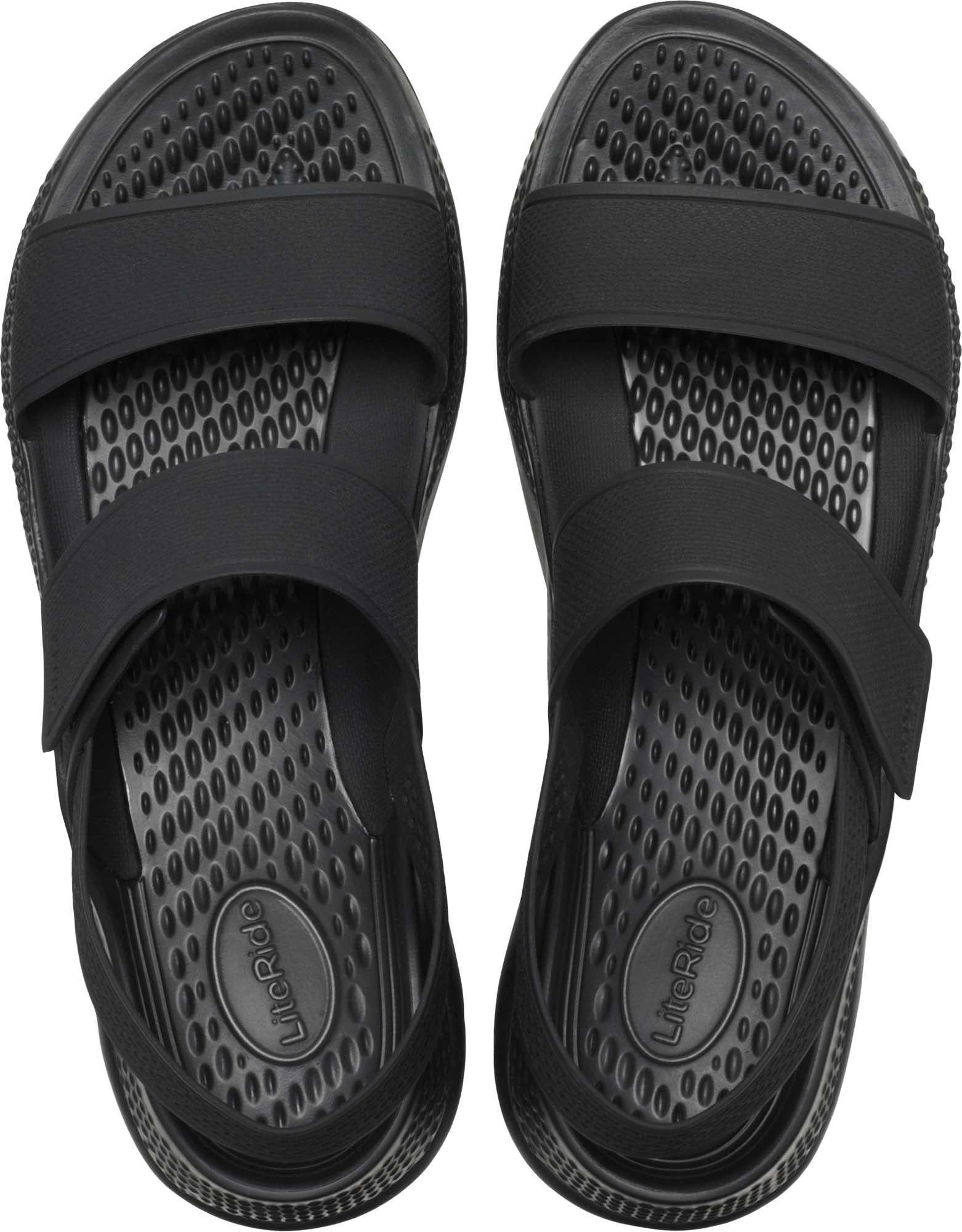 Crocs literide sandal clearance black