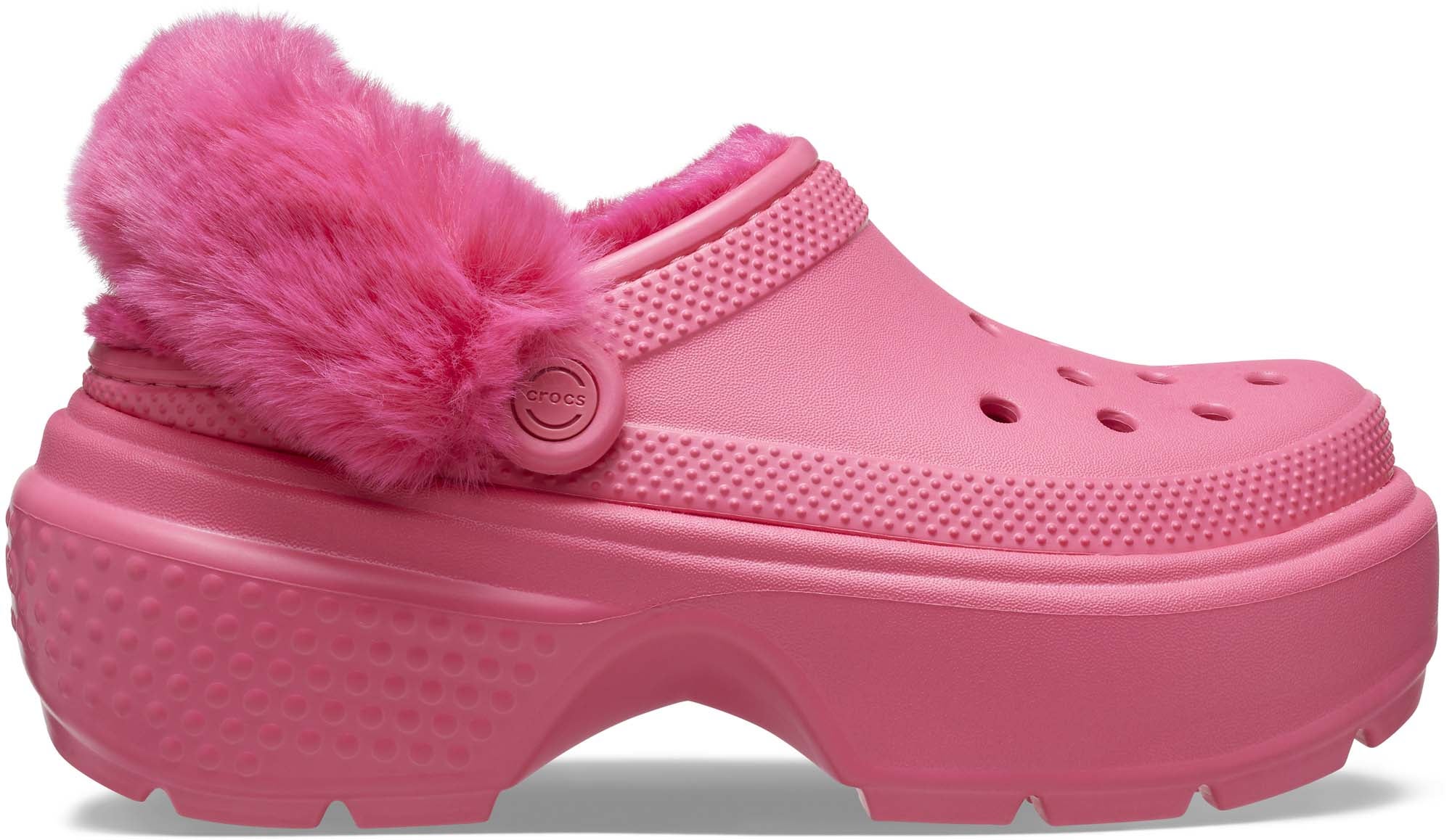 Stomp Lined Clog in Pink Crocs